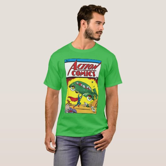 DC Comics Superman No1 Comic Cover Tシャツ (正面フル)
