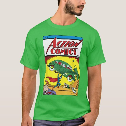 DC Comics Superman No1 Comic Cover Tシャツ (正面)