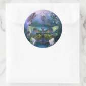 DC_Spirit Of The Dragonfly Artステッカー ラウンドシール (バッグ)