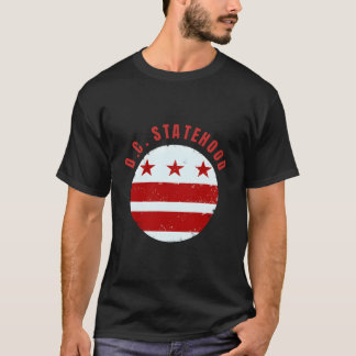 Dc Statehood District Of Columbia Flag Tシャツ