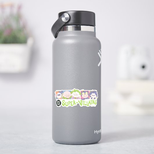 DC Super-Villains Cartoon Lineup シール (HydroFlask)