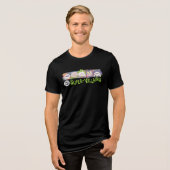 DC Super-Villains Cartoon Lineup トライブレンドＴシャツ (正面全面)