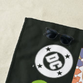 DC Super-Villains Cartoon Lineup ビーチタオル (インサイチュ)