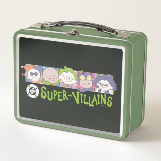 DC Super-Villains Cartoon Lineup メタルランチボックス (正面)