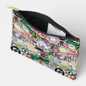 DC Super-Villains Cartoon Pattern アクセサリーポーチ (見開き)