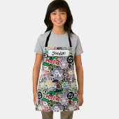 DC Super-Villains Cartoon Pattern エプロン (インサイチュ)