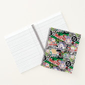 DC Super-Villains Cartoon Pattern ノートブック (内部)
