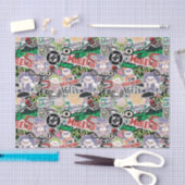 DC Super-Villains Cartoon Pattern 薄葉紙 (クラフト)