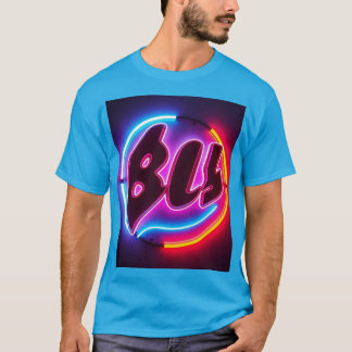 DC Tシャツ ブルー ネオン デザイン