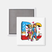 DC Teddy Bear's In Love マグネット (正面/裏面)