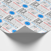 DCA、ワシントンDCエアパターンで世界を旅行 ラッピングペーパー (角)