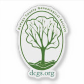 DCGS Logo シール (正面)