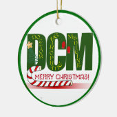 DCMドクターカイロプラクティック薬クリスマス セラミックオーナメント (左)