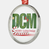 DCMドクターカイロプラクティック薬クリスマス メタルオーナメント (左)