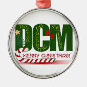 DCMドクターカイロプラクティック薬クリスマス メタルオーナメント (正面)