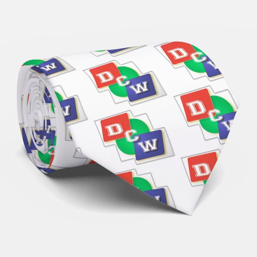 dcwのロゴのタイ ネクタイ (ロール)