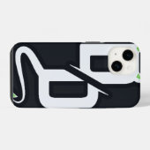 DDモノグラムステッカー入りスマホケース iPhoneケース (裏面横)