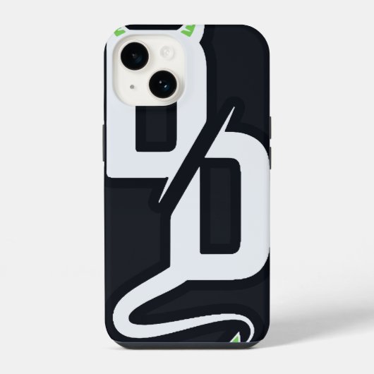 DDモノグラムステッカー入りスマホケース iPhoneケース (裏面)