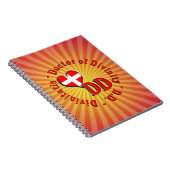 DD円形の頭字語ロゴ神学の医師 ノートブック (右側)