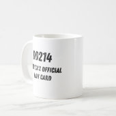 DD214アメリカ公式マンカード | コーヒーマグカップ (正面左)