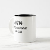 DD214アメリカ公式マンカード | ツートーンマグカップ (正面左)