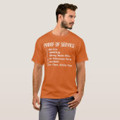 Dd214 耳鳴り 強い仕事の倫理 サービス証明 tシャツ (正面フル)