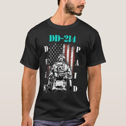 Dd 214会費Dd214兵士退役軍人1 Tシャツ (正面)