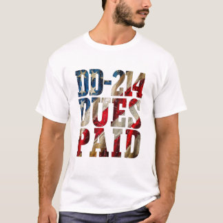 DD-214会費DD-214米国軍隊退役軍人 Tシャツ