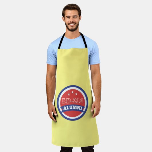DD-214同窓生の陸軍退役軍人軍隊退職 エプロン (着用した状態)