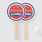 DD-214同窓生の陸軍退役軍人軍隊退職 ハンドファン (正面&裏面)