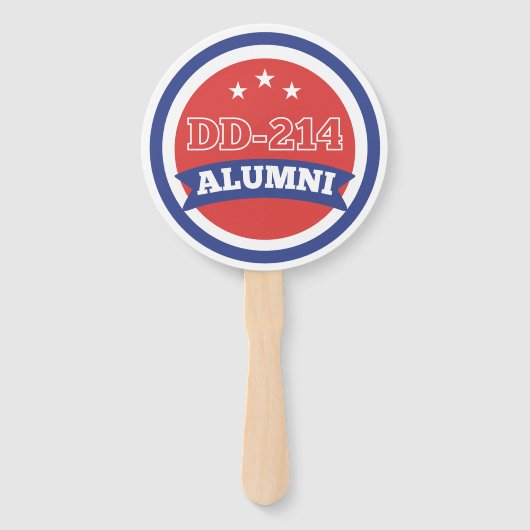 DD-214同窓生の陸軍退役軍人軍隊退職 ハンドファン (正面)