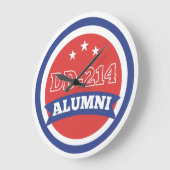DD-214同窓生の陸軍退役軍人軍隊退職 ラージ壁時計 (傾斜)