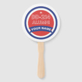 DD-214同窓生パーソナライズされた空軍引退 ハンドファン (裏面)