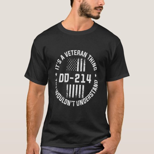 Dd 214同窓生退役軍人U S旗兵 Tシャツ (正面)