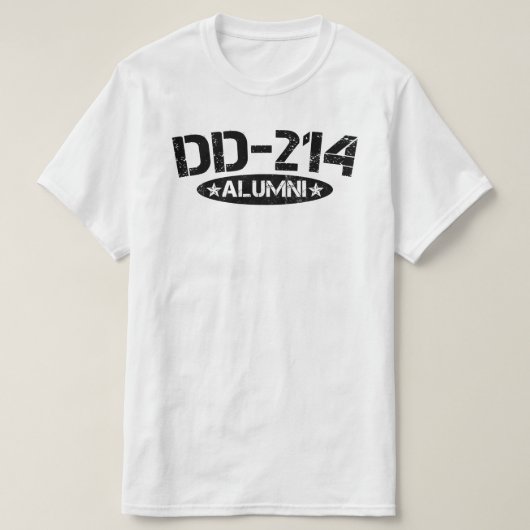 dd-214同窓 tシャツ (デザイン正面)