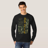 Dd 214米国同窓生アメリカ国旗ヴィンテージCooflag Ve Tシャツ (正面フル)