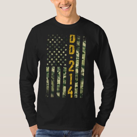 Dd 214米国同窓生アメリカ国旗ヴィンテージCooflag Ve Tシャツ (正面)