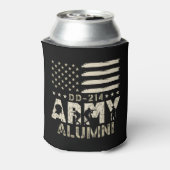 DD-214陸軍同窓生軍隊米国国旗の退役軍人 缶クーラー (缶裏面)