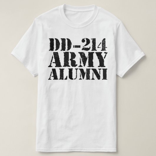 dd-214陸軍同窓生 tシャツ (デザイン正面)