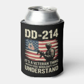 DD-214 それは退役軍人のもの あなたには理解できないだろう 缶クーラー (缶正面)