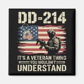 DD-214 それは退役軍人の問題 あなたには理解できないだろう マグネット (正面)