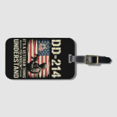 DD-214 それは退役軍人の問題 あなたには理解できないだろう ラゲッジタグ (正面横)