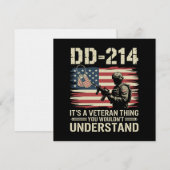 DD-214 それは退役軍人の問題 あなたには理解できないだろう 招待状 (正面/裏面)