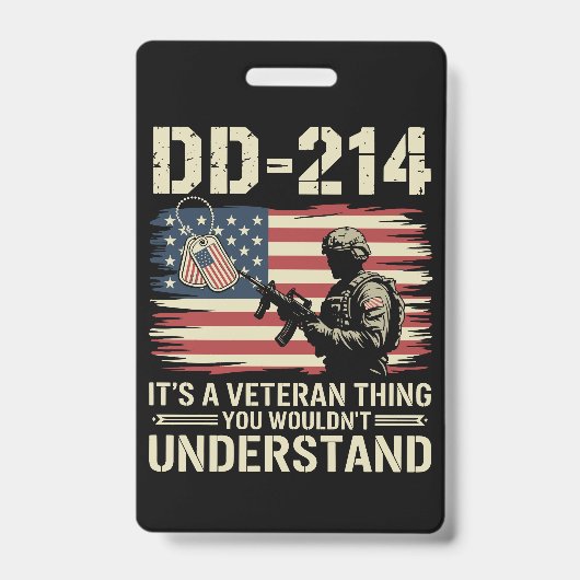 DD-214 それは退役軍人の問題 あなたには理解できないでしょう バッジ (正面)