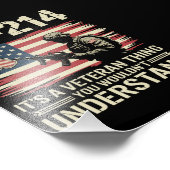 DD-214 Its A Veteran Thing You Wouldn't Understand フォトプリント (角)