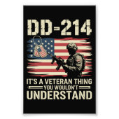 DD-214 Its A Veteran Thing You Wouldn't Understand フォトプリント (正面)