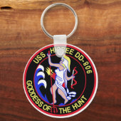 DD-806 USS HIGBEE駆逐艦軍隊パッチ キーホルダー (正面)