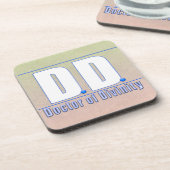 DD Doctor of Divinity Acronym LOGO コースター (左側)