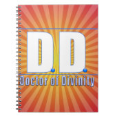 DD Doctor of Divinity Acronym LOGO ノートブック (正面)