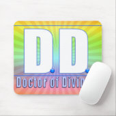 DD Doctor of Divinity Acronym LOGO マウスパッド (マウス)